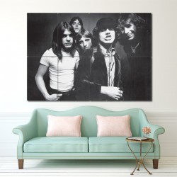 Ac dc Rock Music Band Block Giant Wall Art Poster (P-1035)