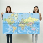 World Map #3 Kunstdruck Riesenposter 