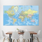 World Map #3 Kunstdruck Riesenposter 