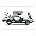 Back to the Future DeLorean DMC-12  Block Giant Wall  Poster 