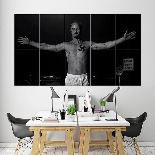 โปสเตอร์ ขนาดใหญ่ Edward Norton American History X 