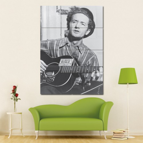 Woody Guthrie Block Giant Wall Art Poster 