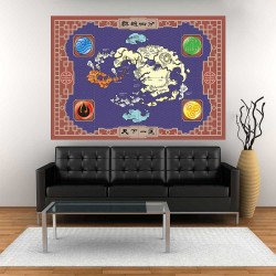 Avatar The Last Airbender Map Block Giant Wall Art Poster (P-1098)