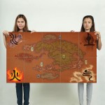 Avatar The Last Airbender Map Block Giant Wall Art Poster