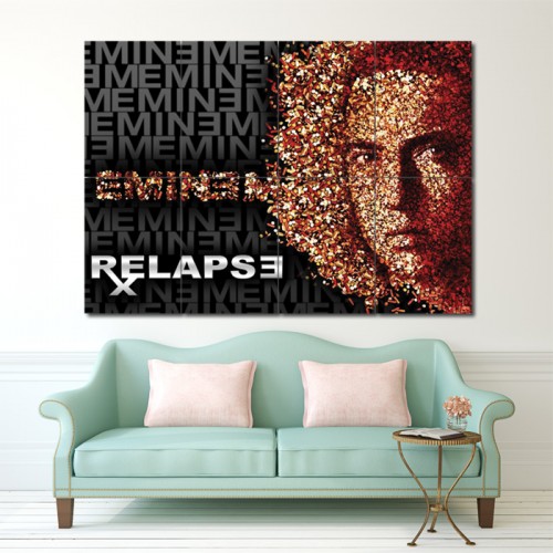 Eminem Relapse Huge Block Giant Wall Art Poster 