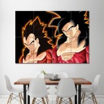 Goku & Vegeta Super Saiyan Block Giant Wall Art Poster 