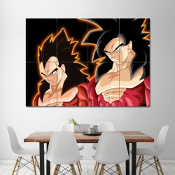 Goku & Vegeta Super Saiyan  Dragon Ball Block Giant Wall Art Poster (P-1156)