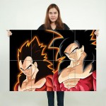 Goku & Vegeta Super Saiyan Block Giant Wall Art Poster 