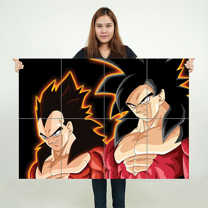 Super Goku for Wall decoration Paper Print - Animation & Cartoons