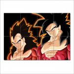 Goku & Vegeta Super Saiyan Block Giant Wall Art Poster 