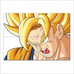 Dragon Ball Z Goku Super Saiyan Block Giant Wall Art Poster 