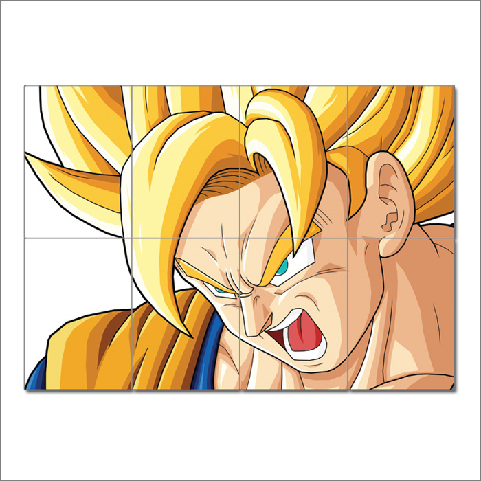 Dragon Ball Z Anime Saiyan Wall Décor Manga Panel Paper Print