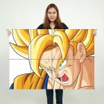 Dragon Ball Z Goku Super Saiyan Block Giant Wall Art Poster 