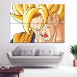 Dragon Ball Z Goku Super Saiyan Block Giant Wall Art Poster 