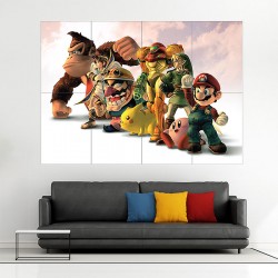 Video Game Super Smash Bros  Wand-Kunstdruck Riesenposter (P-1160)