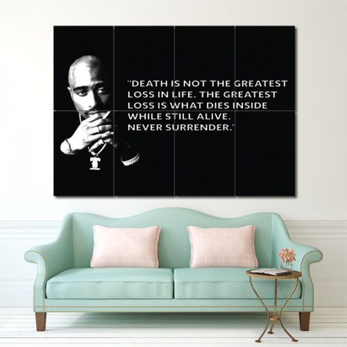 2Pac  Quote Block Giant Wall Art Poster