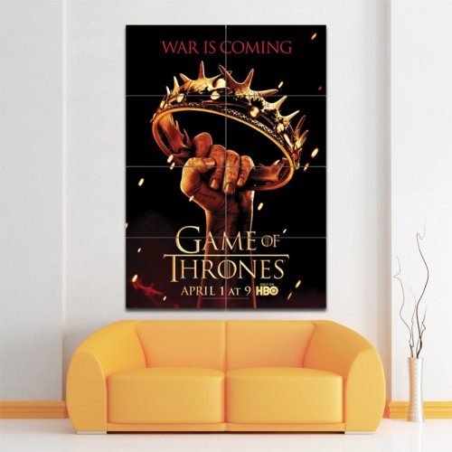 Games of Thrones Crown Wand-Kunstdruck Riesenposter