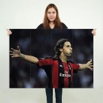 Zlatan Ibrahimovic AC Milan Football Block Giant Wall Art Poster