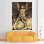 William Blake The Great Red Dragon Kunstdruck Riesenposter 