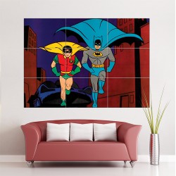 Batman and Robin classic Retro Wand-Kunstdruck Riesenposter (P-1291)