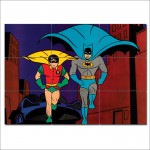 Batman and Robin classic Retro Kunstdruck Riesenposter