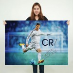 โปสเตอร์ ขนาดใหญ่ นักฟุตบอล Cristiano Ronaldo 