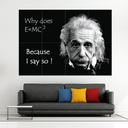 Einstein funny Block Giant Wall Art Poster (P-1305)