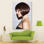 Kurzer Bob frisuren Haare stylen Friseursalon Riesenposter