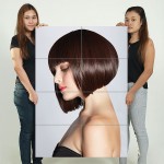 Kurzer Bob frisuren Haare stylen Friseursalon Riesenposter