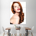 Hollywood-Wellen Frisuren Harre Stylen Friseursalon Kunstdruck Riesenposter