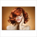 WOB Wavy Bob Harre stylen Friseur Friseursalon Riesenposter