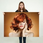 WOB Wavy Bob Harre stylen Friseur Friseursalon Riesenposter