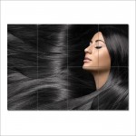 Long Straight Black Hairstyle  Barber Haircuts Giant Poster