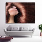 Long HairStyles with Bangs Barber Haircuts Block Giant Poster