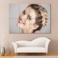 Die Flechtfrisur Haarmode Friseursalon Kunstdruck Riesenposter (P-1355)