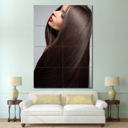 Damen lange Haare schnitte Friseursalon Kunstdruck Riesenposter (P-1367)