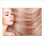 Long Straight Hair Barber Haircuts Block Giant Wall Art Poster