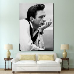 Johnny Cash Smoking Block Giant Wall Art Poster (P-1393)