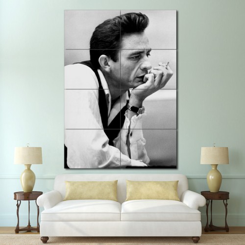 โปสเตอร์ ขนาดใหญ่ ภาพนักร้อง Johnny Cash จอห์นนี แคช