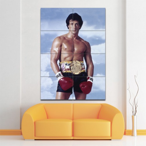 โปสเตอร์ ขนาดใหญ่ ภาพ Rocky Sylvester Stallone