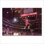 โปสเตอร์ ขนาดใหญ่ ภาพ Michael Jordan Slam Dunk Contest 