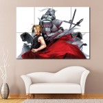 Fullmetal Alchemist Anime Wand-Kunstdruck Riesenposter