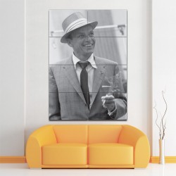 Frank Sinatra Smoking Block Giant Wall Art Poster (P-1402)