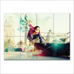 Skateboard Skater Boy Wand-Kunstdruck Riesenposter