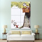 Calvin und Hobbes Baumhaus Wand-Kunstdruck Riesenposter 