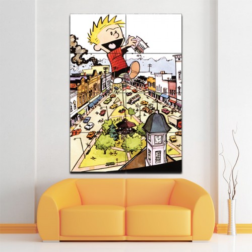 Calvin und Hobbes Riese Wand-Kunstdruck Riesenposter 