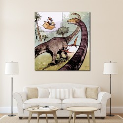 Calvin and Hobbes Dinosaur Block Giant Wall Art Poster (P-1421)