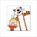 Calvin and Hobbes  Emotion Face Block Giant Wall Art Poster