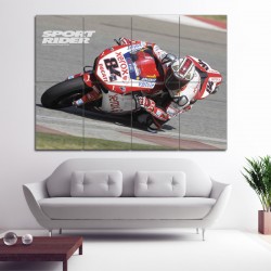 Ducati Motorcycle Bike Race Block Giant Wall Art Poster (P-1438)