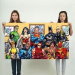 DC Comics Superheroes Block Giant Wall Art Poster